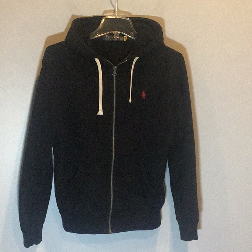 Polo zip up jacket with hood